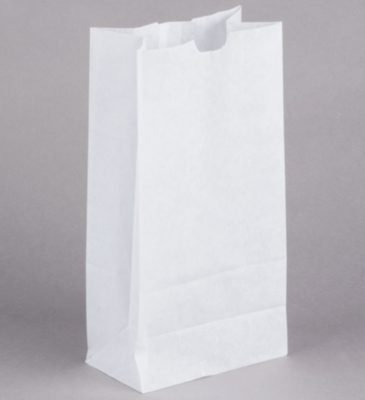 8LBS WHITE PAPER BAGS